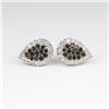 Image 1 : SAVOIA White and Black Diamond Earrings