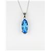 Image 1 : Vibrant Blue Topaz Pendant