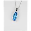Image 2 : Vibrant Blue Topaz Pendant
