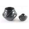 Image 1 : Two Black Ware Incised Santa Clara Pots