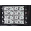 Image 1 : Framed Two Dollars Uncut Bills & 1976 quarters