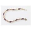 Image 2 : Ladies Amethyst Tennis Bracelet