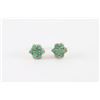 Image 1 : Ladies Emerald Snowflake Earrings