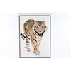 Image 1 : Marble Inlaid Siberian Tiger Art Piece