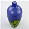 Image 6 : BLUE & GREEN ART GLASS PEACOCK VASE - POLAND