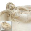 Image 1 : TOPLESS SLEEPING MERMAID - STONE DISH SCULPTURE