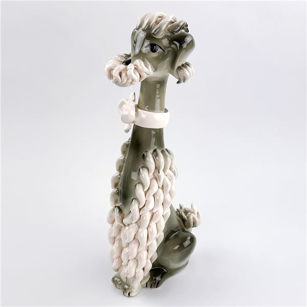 VINTAGE MID CENTURY CERAMIC SPAGHETTI POODLE