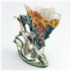 Image 7 : LARGE HORSE & FLORAL LUSTRE WARE VASE SCULPTURE