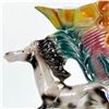 Image 8 : LARGE HORSE & FLORAL LUSTRE WARE VASE SCULPTURE