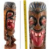 Image 2 : VINTAGE 18.75” TIKI TOTEM WOOD CARVING SCULPTURE