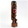 Image 4 : VINTAGE 18.75” TIKI TOTEM WOOD CARVING SCULPTURE