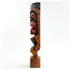 Image 7 : VINTAGE 18.75” TIKI TOTEM WOOD CARVING SCULPTURE