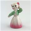 Image 2 : PORCELAIN CAT FIGURINE BELL FIGURINE - CHINA - 60’S