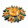 Image 4 : MEXICAN TALAVERA FOLK ART SUN MOON FACE POTTERY