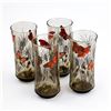 Image 1 : 4 VTG LIBBEY MONARCH BUTTERFLY DRINKING GLASSES