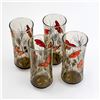 Image 2 : 4 VTG LIBBEY MONARCH BUTTERFLY DRINKING GLASSES