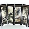 Image 6 : GIANT PANDA 6 PANEL FOLDING LAQUER SCREEN