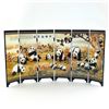Image 7 : GIANT PANDA 6 PANEL FOLDING LAQUER SCREEN