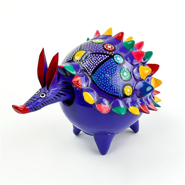 MEXICAN FOLK ART ARMADILLO - BOBBLE HEAD NODDER