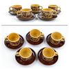 Image 3 : VTG KERAMIKA LIBOJE KIL POTTERY CUP & SAUCER SETS
