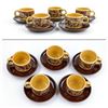 Image 3 : VTG KERAMIKA LIBOJE KIL POTTERY CUP & SAUCER SETS