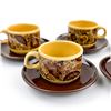 Image 4 : VTG KERAMIKA LIBOJE KIL POTTERY CUP & SAUCER SETS