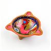 Image 2 : TONALA FOLK ART FLORAL BIRD TRINKET DISH ASHTRAY