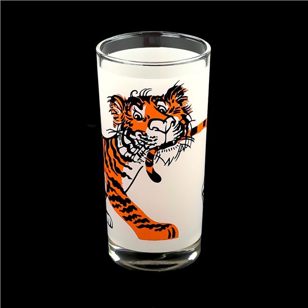 VINTAGE 12OZ ESSO GAS STATION TIGER GLASS TUMBLER