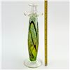 Image 7 : TALL HAND BLOWN ART GLASS CANDLESTICK SCULPTURE