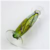 Image 8 : TALL HAND BLOWN ART GLASS CANDLESTICK SCULPTURE