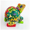 Image 8 : WOODEN FOLK ART FROG SCULPTURE - COIN BANK