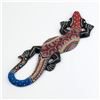 Image 2 : WOODEN DOT PAINTED GECKO LIZARD WALL DECOR