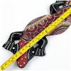 Image 6 : WOODEN DOT PAINTED GECKO LIZARD WALL DECOR
