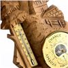 Image 3 : CHALET BAROMETER THERMOMETER WOOD CARVING