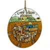 Image 3 : ANDREAS MEYER FUSED ART GLASS ORNAMENT - ISRAEL