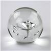 Image 1 : CLEAR BLOWN ART GLASS PAPERWEIGHT - TORNADO?