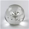 Image 2 : CLEAR BLOWN ART GLASS PAPERWEIGHT - TORNADO?