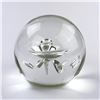 Image 3 : CLEAR BLOWN ART GLASS PAPERWEIGHT - TORNADO?