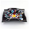 Image 2 : HAND BLOWN STUDIO ART GLASS DISH SCULPTURE