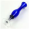 Image 3 : VINTAGE COBALT BLUE GLASS SPIRAL STEM BUD VASE