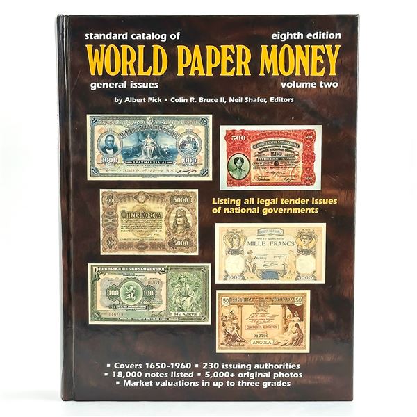 STANDARD CATALOG OF WORLD PAPER MONEY 8TH ED.