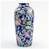 Image 1 : COBALT BLUE & FLORAL THEMED CHINESE FLOWER VASE