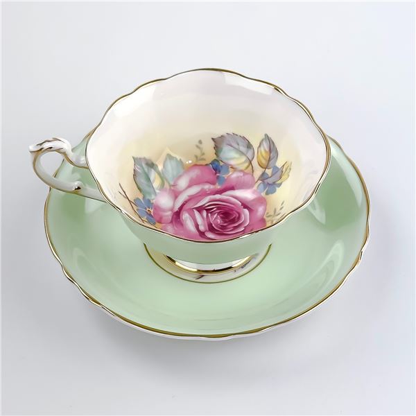 PARAGON DOUBLE WARRANT - ROSE TEA CUP & SAUCER