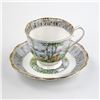 Image 2 : ROYAL ALBERT SILVER BIRCH TEA CUP & SAUCER SET