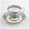 Image 2 : ROYAL ALBERT SILVER BIRCH TEA CUP & SAUCER SET