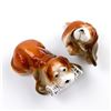 Image 3 : PAIR OF PORCELAIN DOG FIGURINES - BASSETT HOUND?