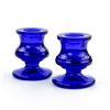 Image 1 : VINTAGE PAIR OF COBALT BLUE CANDLESTICK HOLDERS