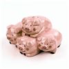 Image 1 : VINTAGE 4 PIGS CERAMIC PIGGY COIN BANK SCULPTURE