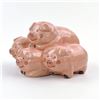 Image 3 : VINTAGE 4 PIGS CERAMIC PIGGY COIN BANK SCULPTURE
