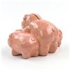 Image 4 : VINTAGE 4 PIGS CERAMIC PIGGY COIN BANK SCULPTURE